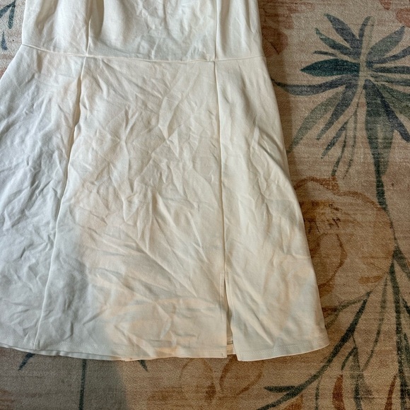 LULU’S Always Admired White Sleeveless Mini Skater Dress. - Picture 7 of 8
